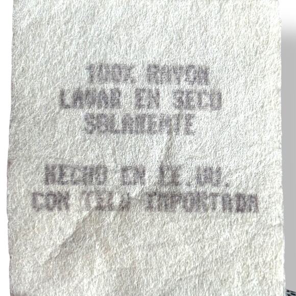 Vintage 90s Beige White Floral Sleeveless Mini Dress Open Keyhole Back Made USA - Picture 8 of 10